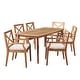 preview thumbnail 14 of 15, Llano Outdoor 7-piece Acacia Dining Set by Christopher Knight Home