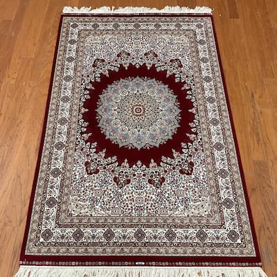 HERAT ORIENTAL Handmade Kashmiri Wool Rug - 4' x 6'