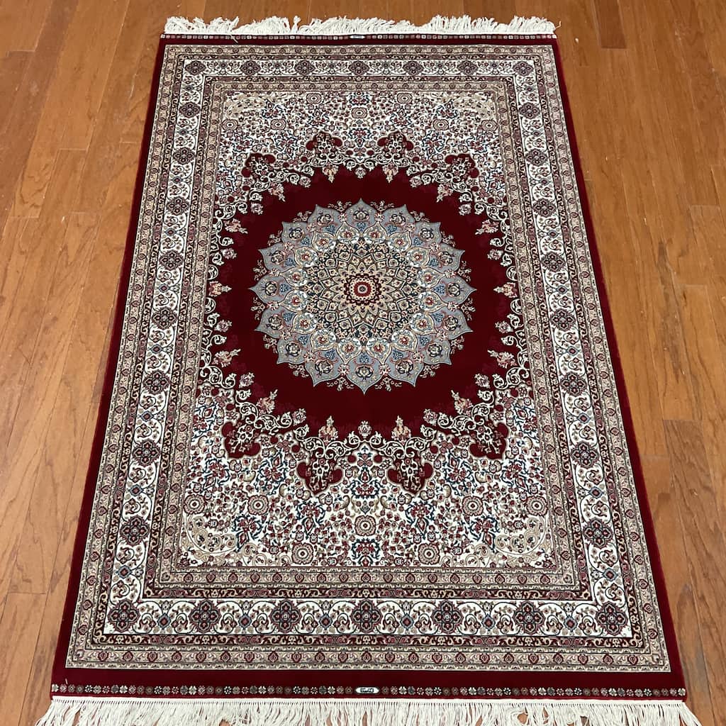 HERAT ORIENTAL Handmade Kashmiri Wool Rug - 4' x 6'
