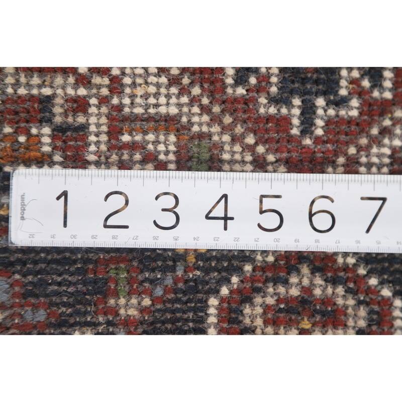 Hand Knotted Oriental 100% Wool Carpet Traditional Medallion Red Heriz (serapi) Area Rug - 3' 0'' X 2' 0''