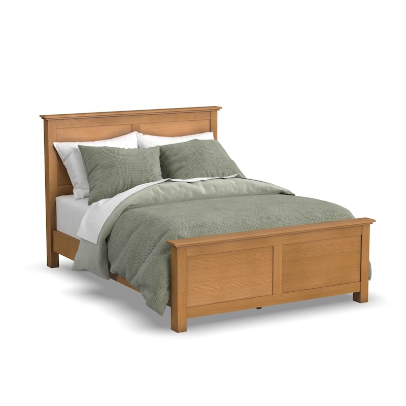 Homestyles Oak Park Brown Wood Queen Bed