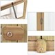 preview thumbnail 7 of 7, Portable Wooden Greenhouse for Garden - 30.0" x 22.5" x 43"(L x W x H)