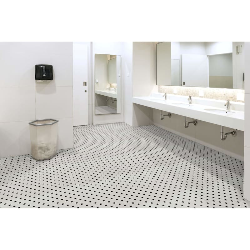 Ackland AKM-P-12X10HXM-CA 10" x 12" Porcelain Geometric Wall Mosaic