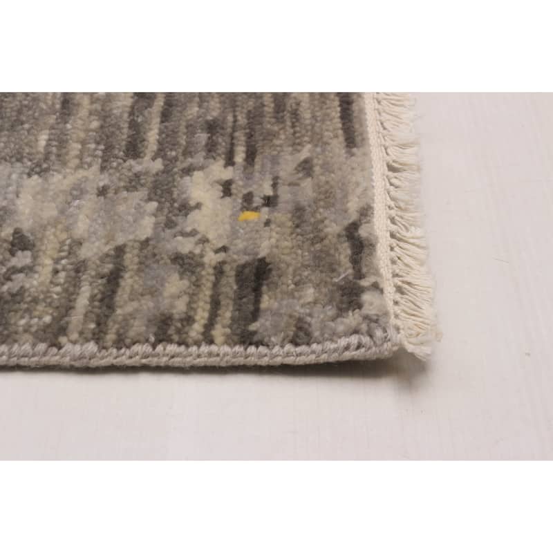 ECARPETGALLERY Hand-knotted Mystique Grey Wool Rug - 9' x 12' 5"