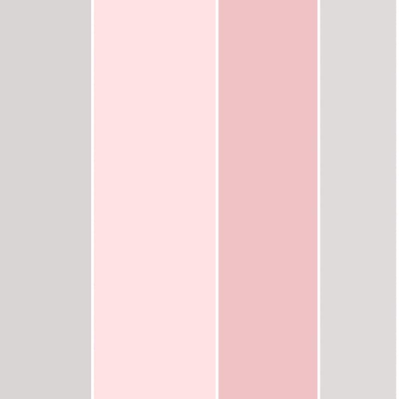 Galerie Wallcoverings Smart Stripes 2 Wide Stripe Vinyl on Non-Woven Matte Wallpaper Roll - 33 feet x 21 inches - Pink/Grey