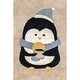 preview thumbnail 2 of 11, Nuloom Mosby SpinClean Penguin Machine Washable Kids Area Rug