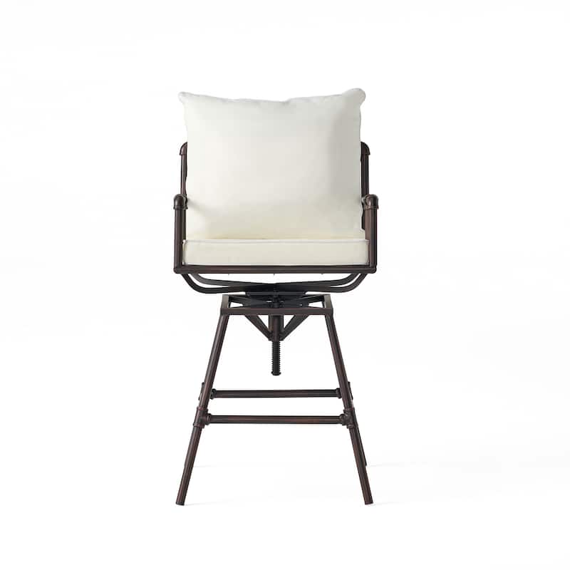 Northrup Adjustable Barstools (Set of 2) by Christopher Knight Home - 25.00" D x 24.00" W x 47.00-51.50" H