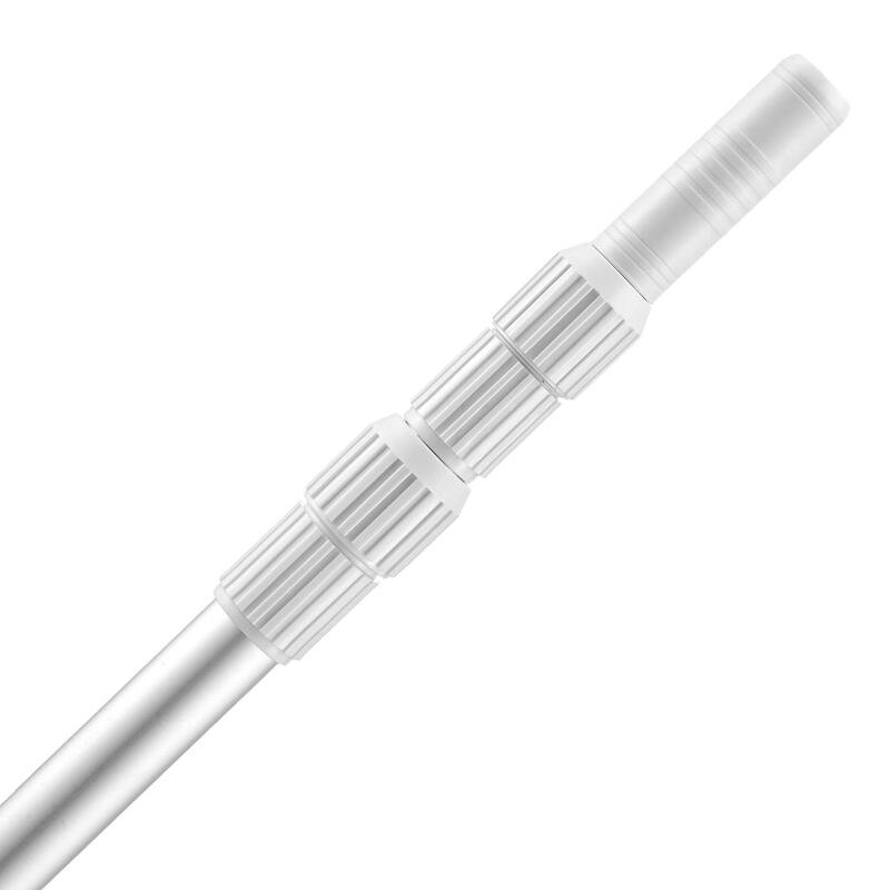 Adjustable Telescopic Pool Pole 3.4-15ft Aluminum Alloy Extendable Skimmer and Cleaning Tool - 3.4ft to 15ft