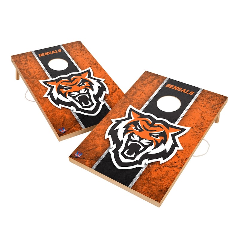 Vintage Idaho State University Bengals 2x4 Tailgate Cornhole Boards - Include Team Bags + LED Lights