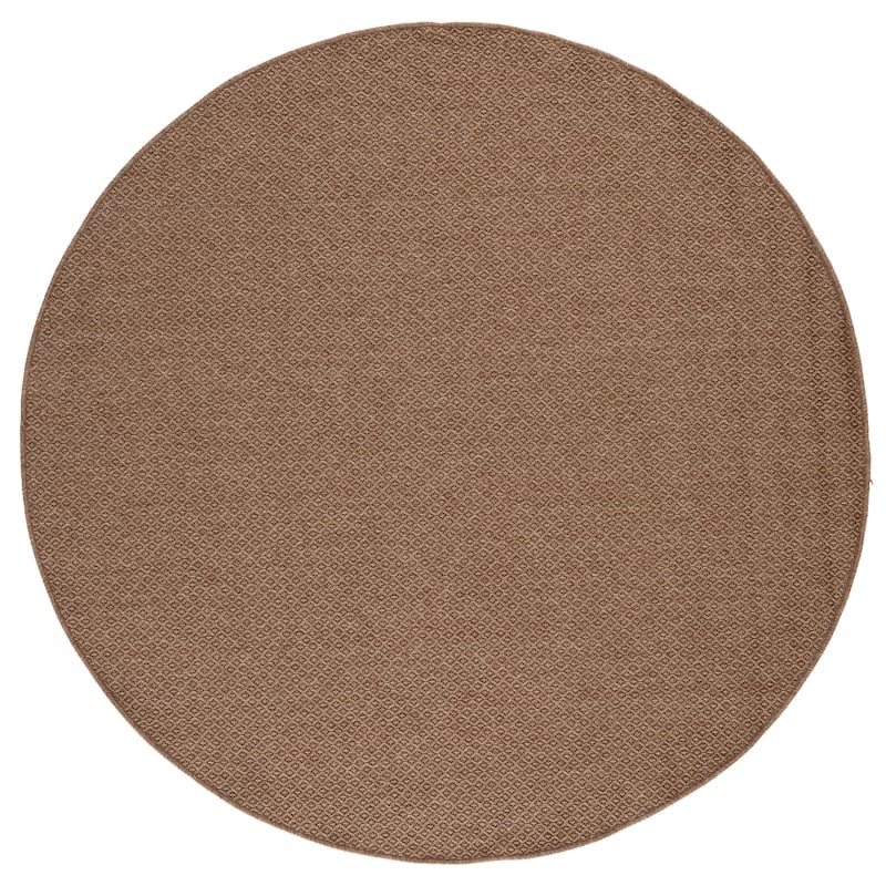 SAFAVIEH Sisal Performance Kasia Washable Indoor/Outdoor Rug - Weather Resistant & Easy Cleaning - 6'7" Round - Natural