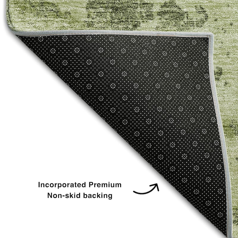 Premium Washable Super Soft Vintage Trellis Mayfield Rug