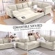 preview thumbnail 49 of 109, Homy Casa Chenille Sleeper Sectional Sofa with Pull-Out Bed