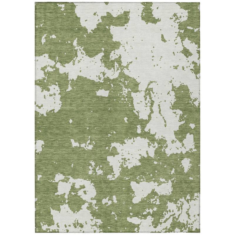HomeRoots Abstract Transitional Rectangle Outdoor Rug