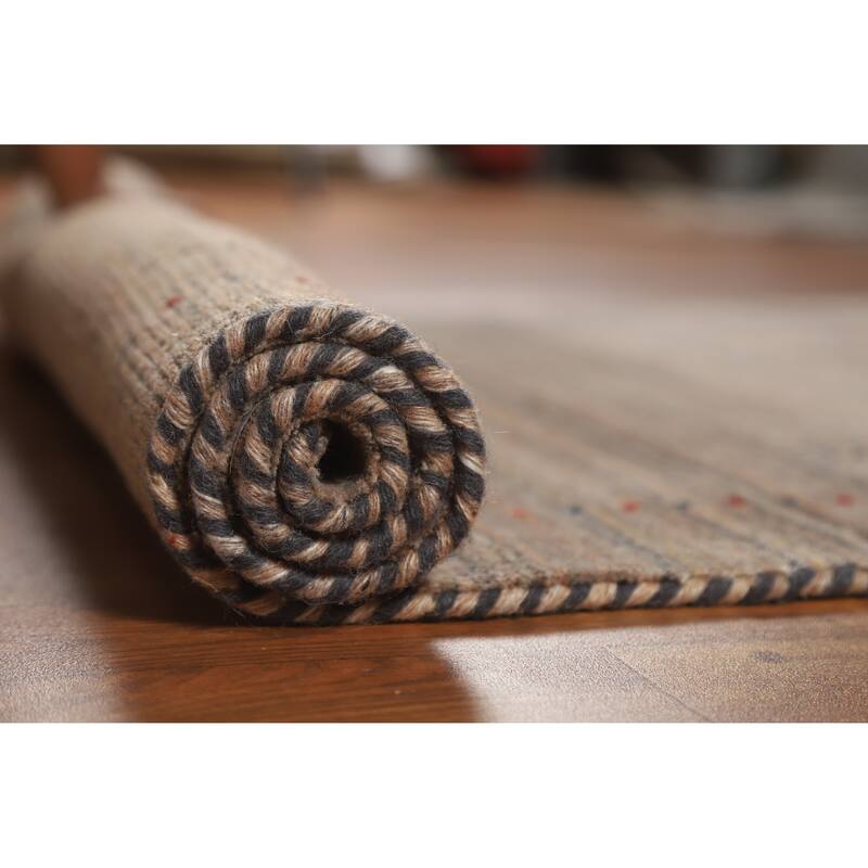 Gabbeh Indian Rug Hand-Knotted Oriental Wool Carpet - 3'0" x 4'10"