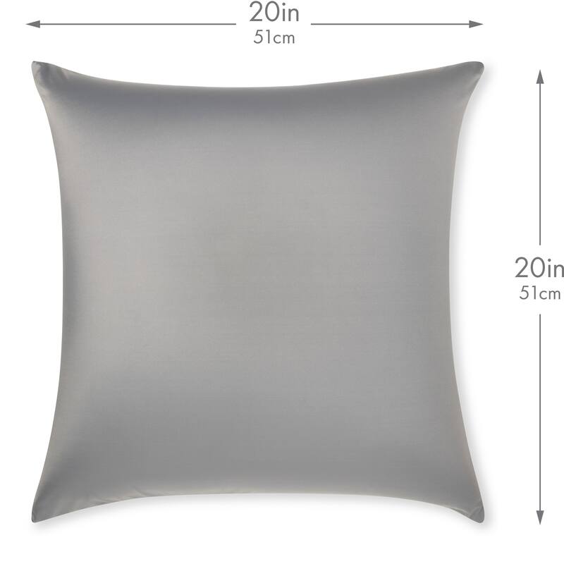 Throw Pillow Cozy Soft Microbead Dark Grey: 1 Pc