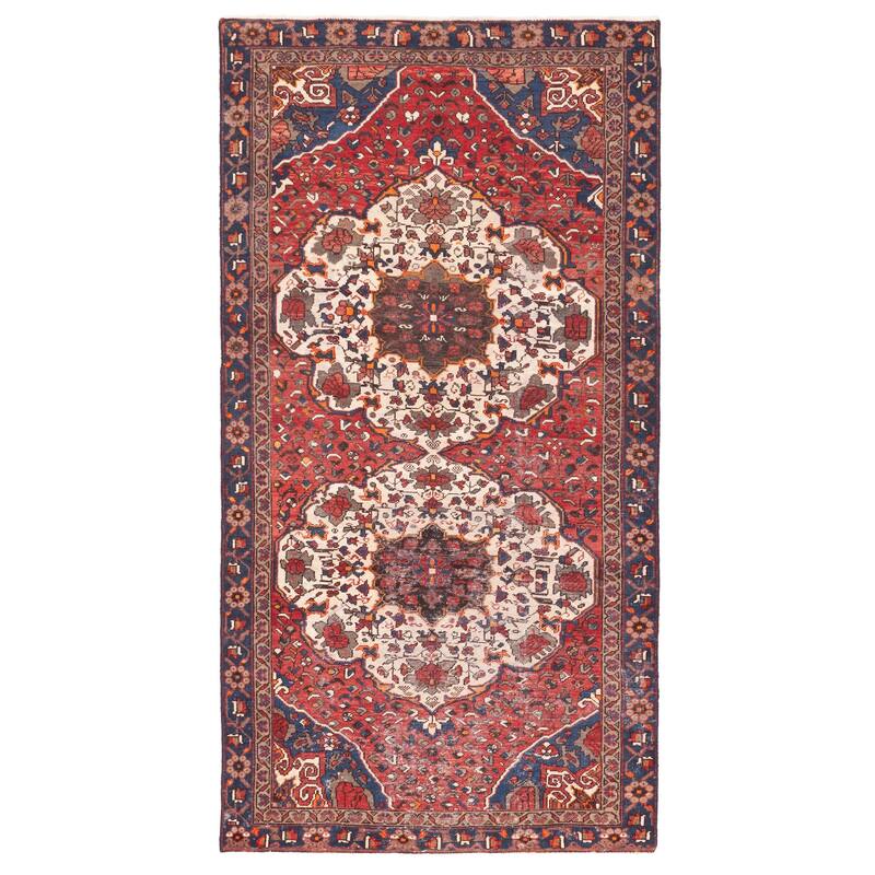 ECARPETGALLERY Hand-knotted Antalya Vintage Red Wool Rug - 4'9 x 9'7