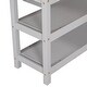 preview thumbnail 7 of 28, Twin Size Loft Kids Bed with Desk, Storage Shelves, Solid Wood, Space-Saving Design, Grey