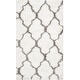 preview thumbnail 53 of 62, SAFAVIEH Handmade Barcelona Shag Attie Polyester Rug 3' x 5' - Ivory/Silver - Rectangle