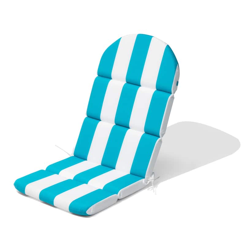 Outdoor Adirondack Chairs Cushion with Sunbrela Fabric - 1PC - Blue&White