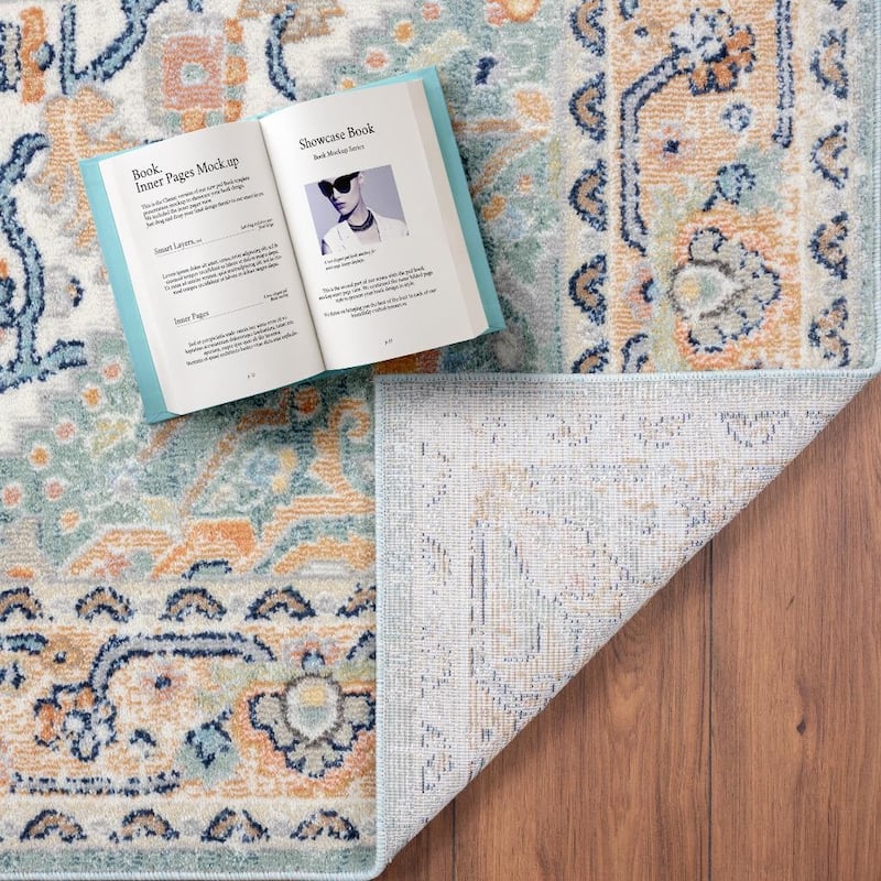 Luxe Weavers Oriental Medallion Area Rug, Stain-Resistant Carpet