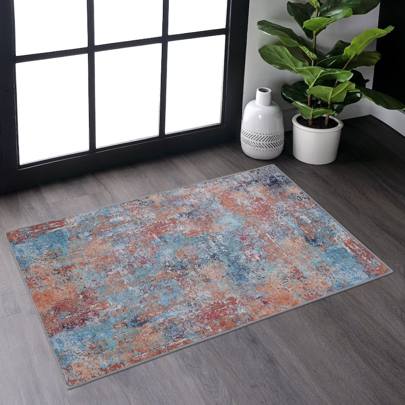 2x3 Area Rugs for Bedroom,Shaggy Soft Area Rug,Non-Slip Indoor Floor Carpet for Living Room,Kids Baby Boys Teen - 3'6" - Multi