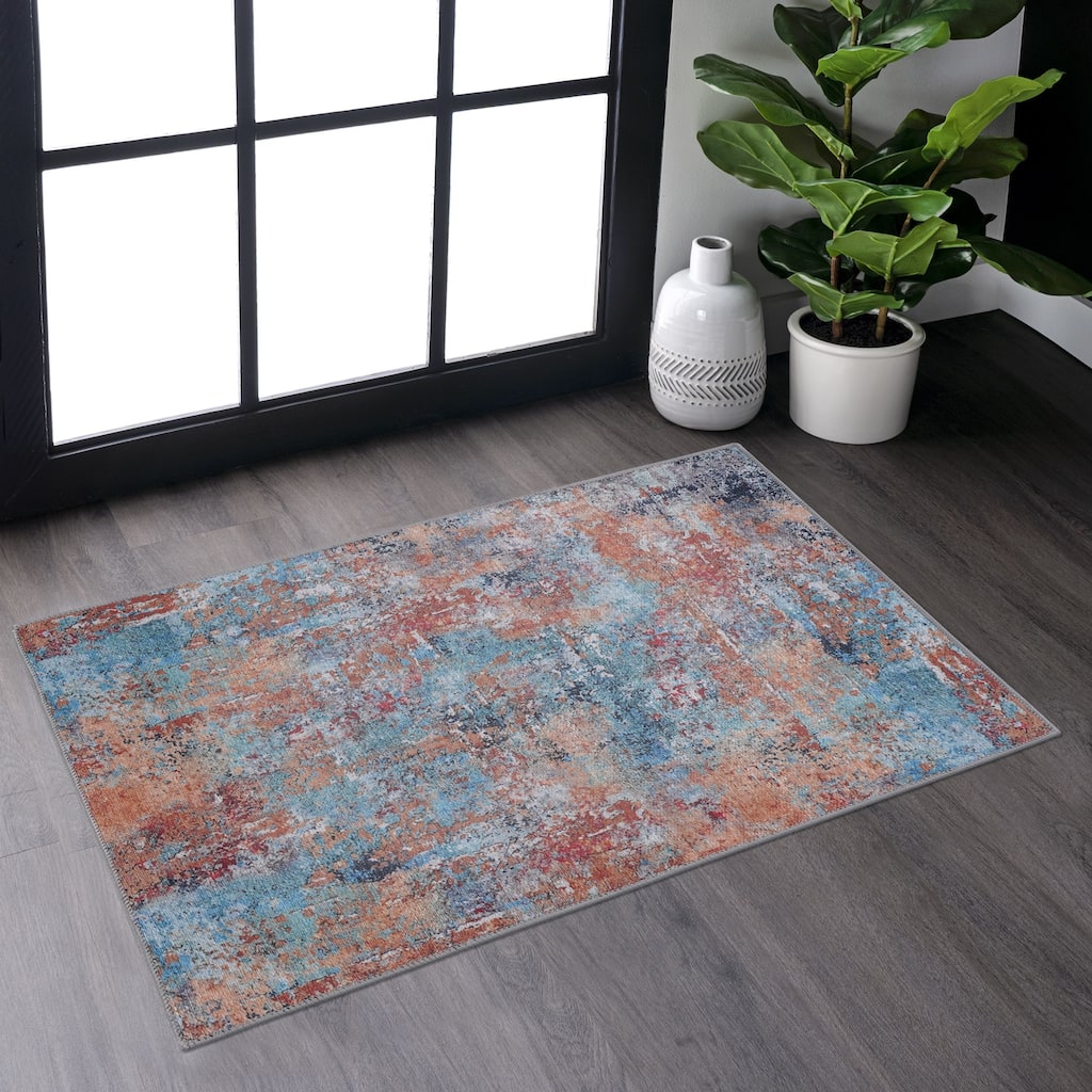 Abstract Area Rug - 5' x 8'