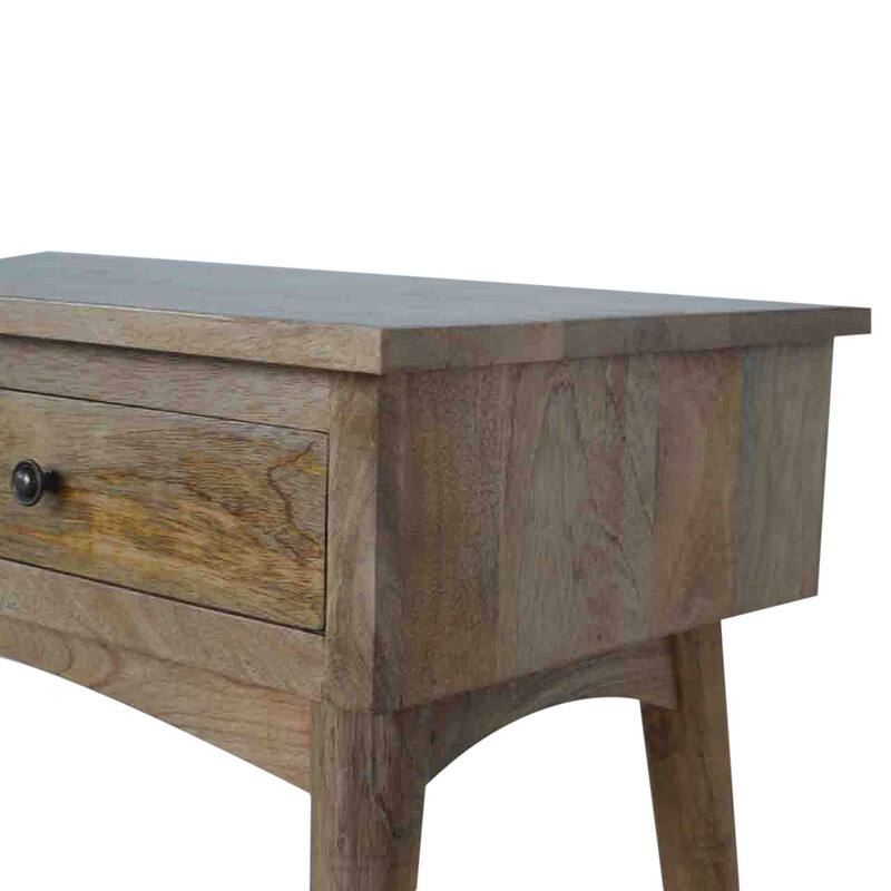 Mid-Century Modern Wood Hallway 2 Drawer Console Table With Strong Legs