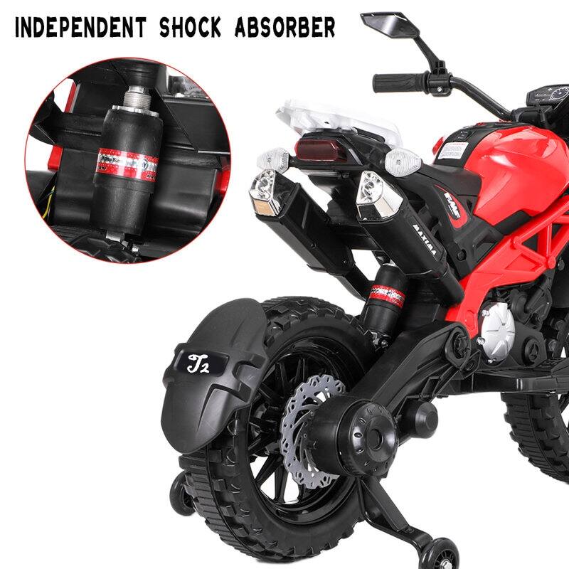12V Ride-On Electric Dirt Bike for Kids with Music, Bluetooth, and LED Headlights 鈥