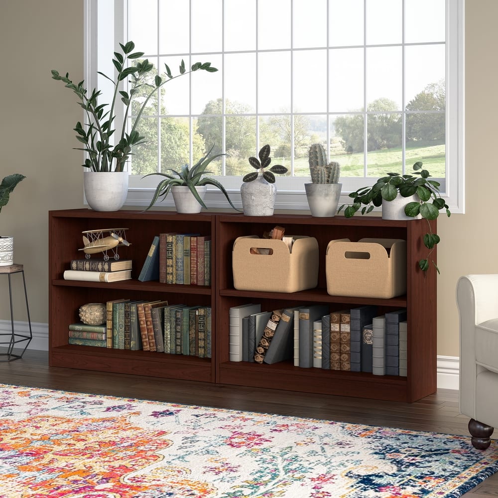 Universal Small 2 Shelf Bookcase Storage - Set of 2 by Bush Furniture.