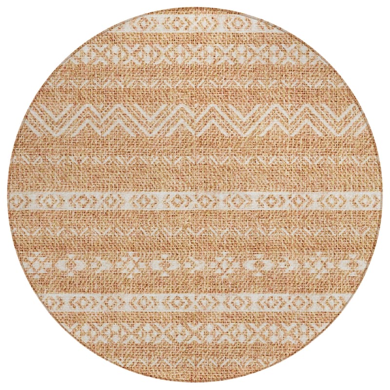HomeRoots Southwestern Transitional Rectangle Outdoor Rug