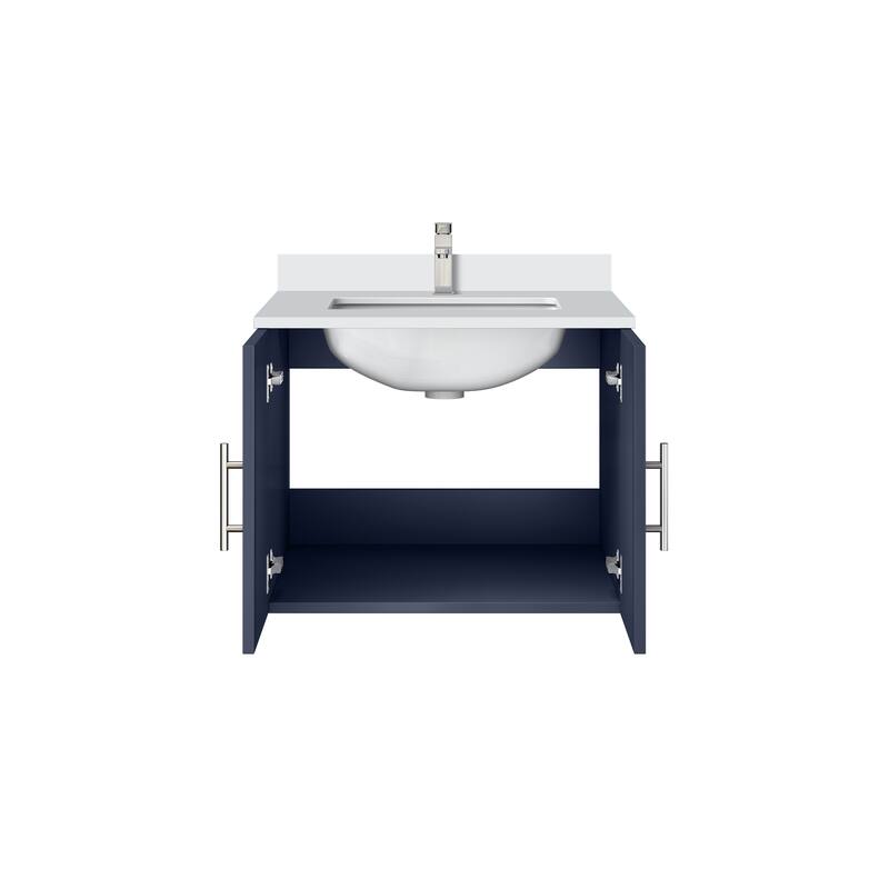Geneva Bath Vanity Quartz Top, Sink and Faucet