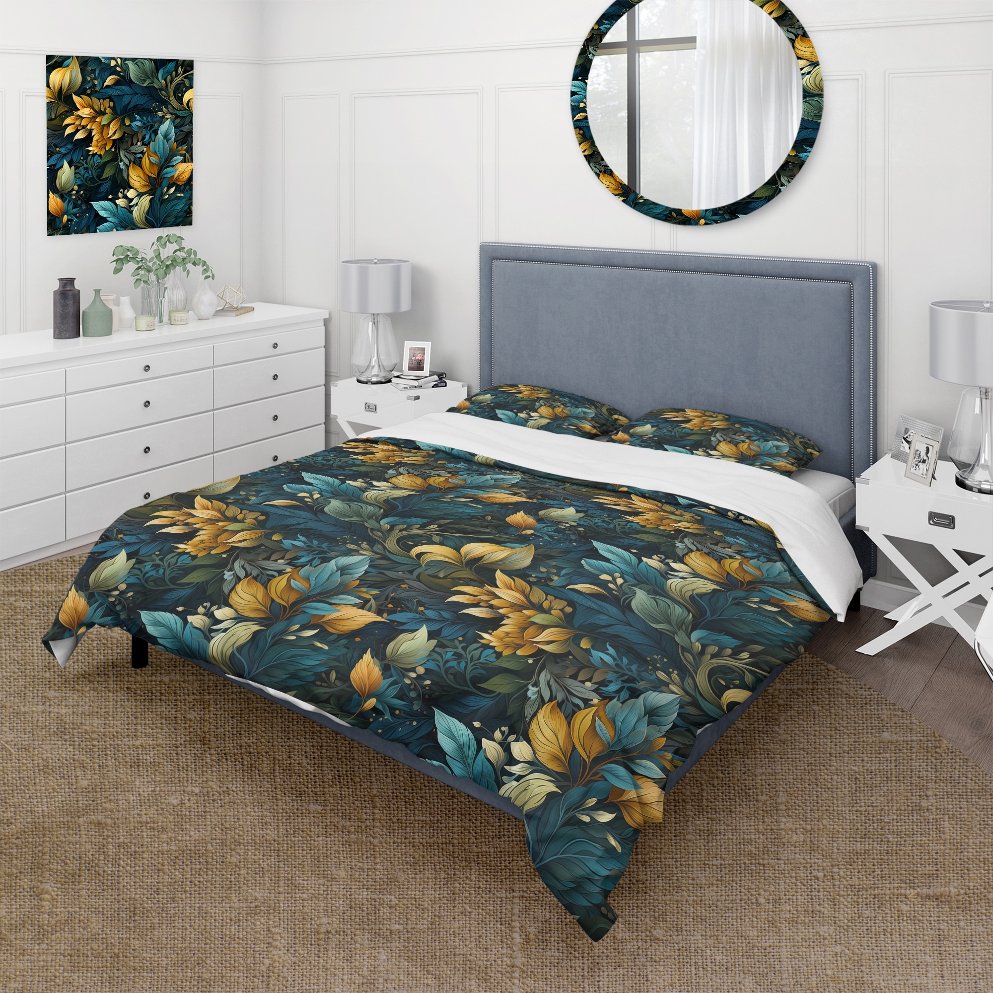 Cozy Line Home Fashions Turquoise Blue Coral Floral Leaf Reversible Quilt  Bedding Set, Coverlet Bedspread Lightweight for All Seasons (Mirage  Paisley