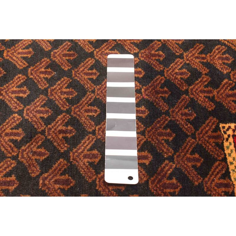 ECARPETGALLERY Hand-knotted Teimani Black Wool Rug - 2'9 x 4'6