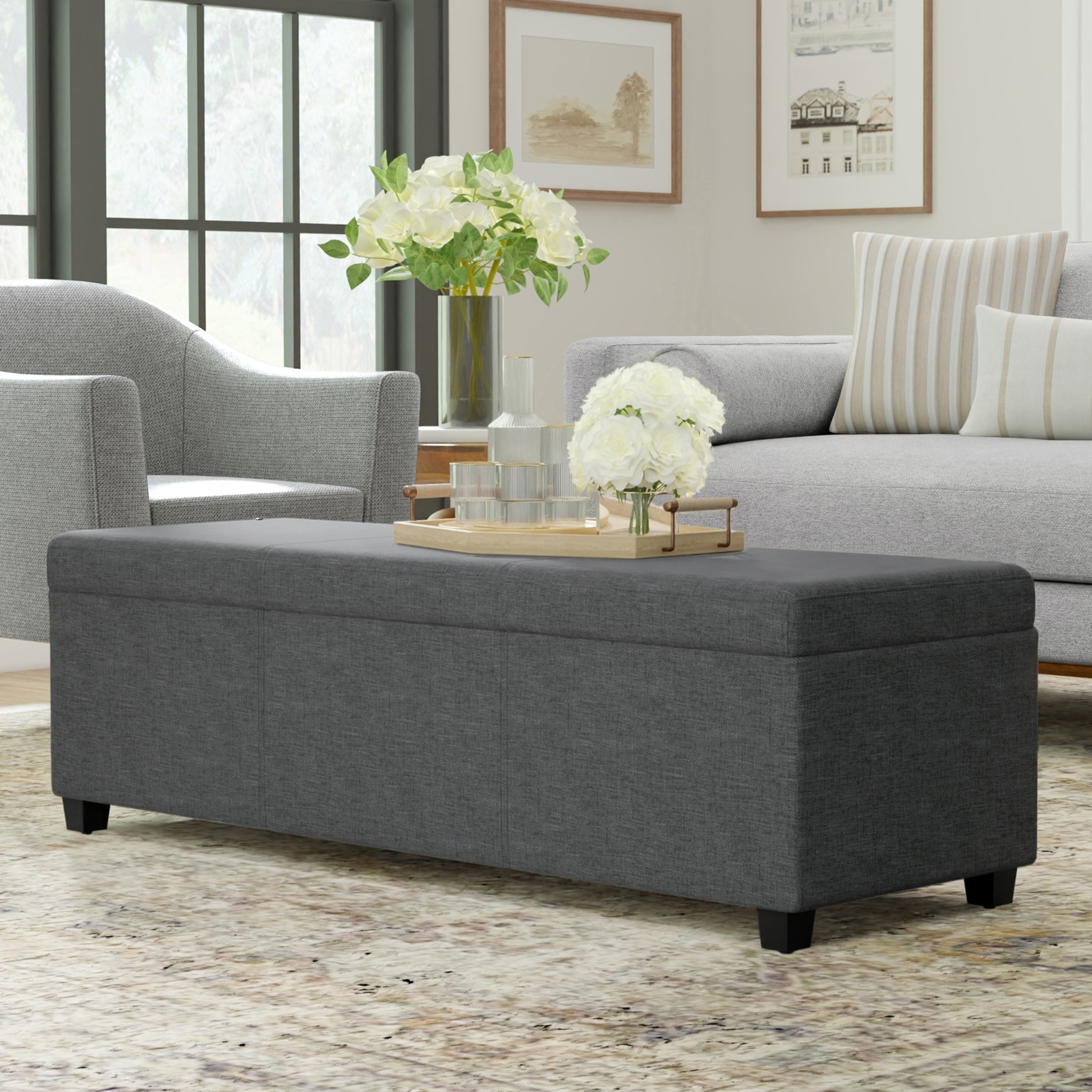 54 inch outlet storage bench