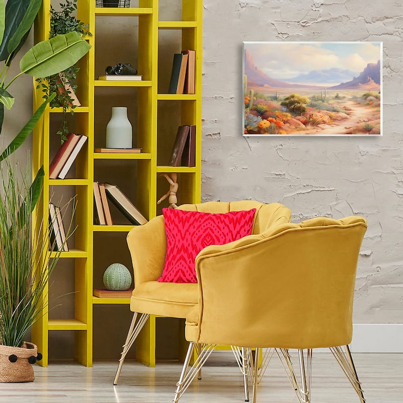 Stupell Flower Lined Desert Path Wall Plaque Art Design By Franklyn Gregory