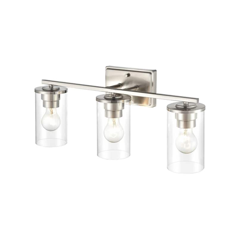 Millennium Lighting Verlana 3-Light Bathroom Vanity Fixture in Multiple Finishes with Clear Glass Shades