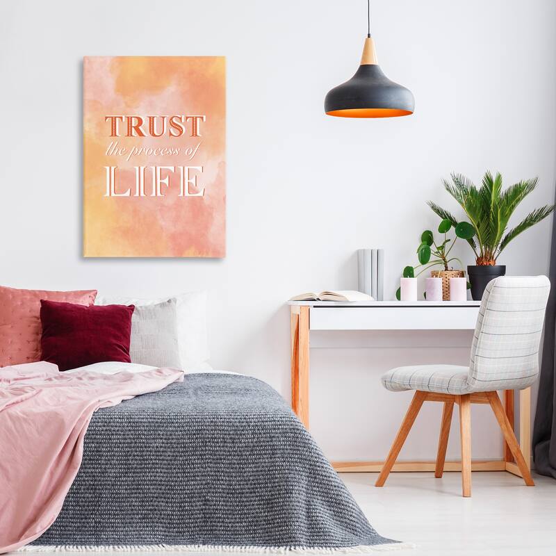 Stupell Trust The Process Of Life Canvas Wall Art Design By Martina Pavlova
