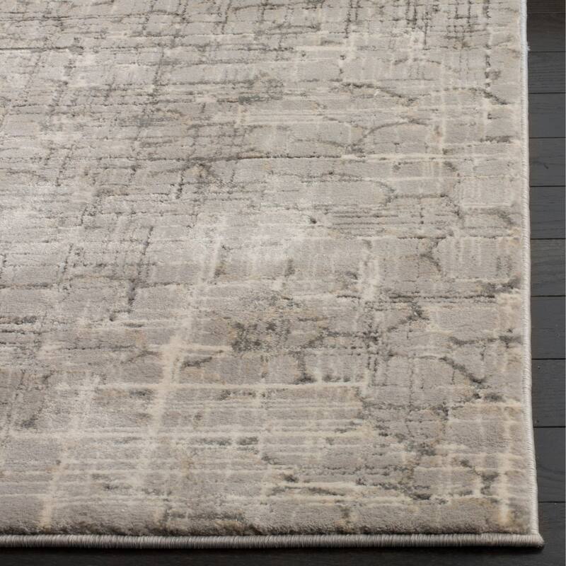 SAFAVIEH Meadow Stan Modern Abstract Grey Area Rug