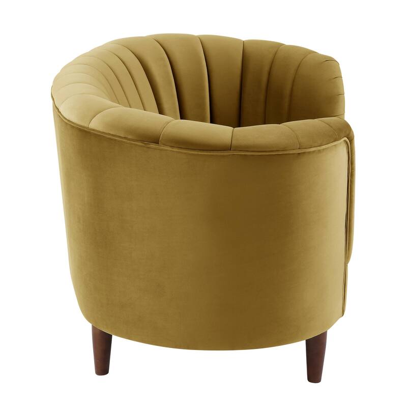 Yanna Tufted Sofa with Wooden Leg