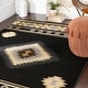 preview thumbnail 7 of 72, Livabliss Nurzhan Southwestern Area Rug Black - 6'7" x 9'6"
