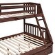 preview thumbnail 11 of 11, Detachable Design Twin-Over-Full Bunk Bed with Drawers，Ladder and Storage Staircase,White
