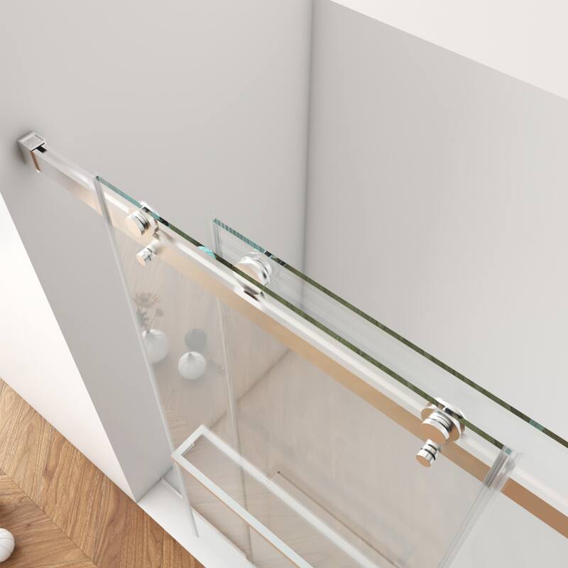 Frameless Shower Door, Double Sliding Shower Door