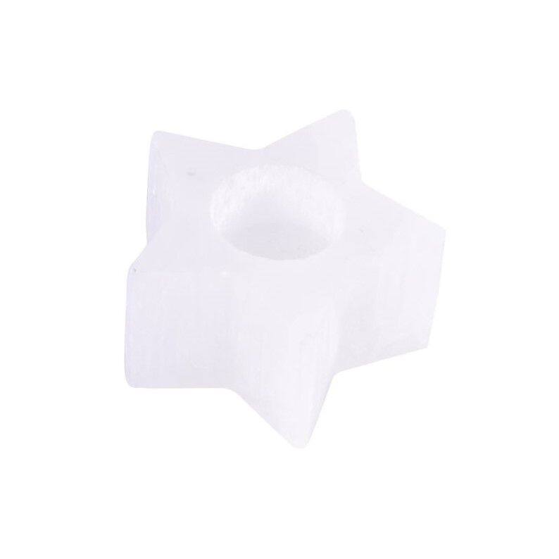 Selenite Star Candle