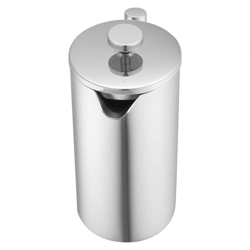 Silver Stainless Steel French Press Coffee Maker Portable