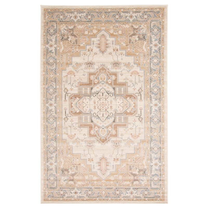 ECARPETGALLERY Machine Woven Katie Ivory Area Rug - Ivory - 8'0 x 10'0 - Rectangle