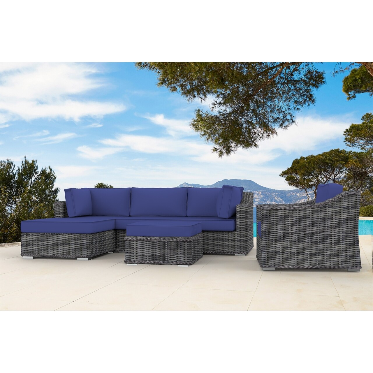 4 seat store outdoor sectional