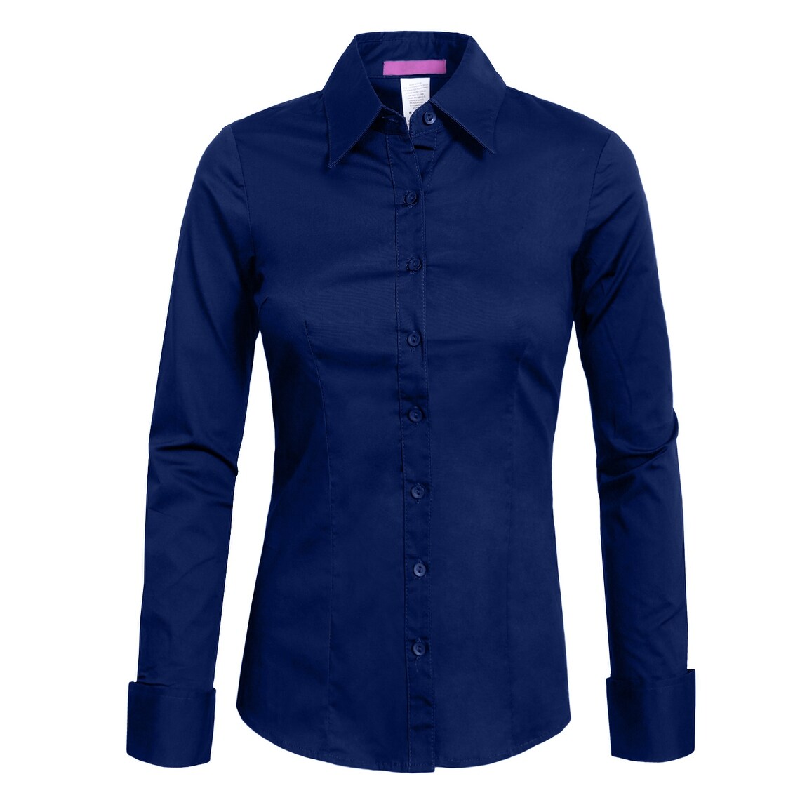 Blue button down shirt women