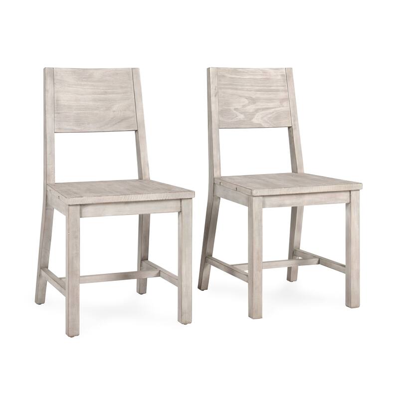 Driftwood Dining Chair Set of 2 in Antique Ivory, by Kosas Home