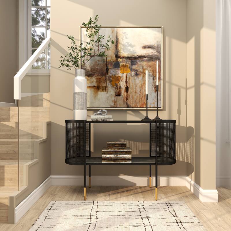 Black Metal Slim Minimalistic Candle Holder with Tapered Bases (Set of 2)