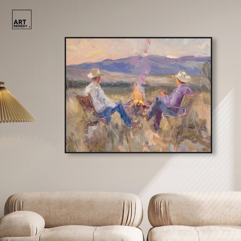 High Plains Camp Canvas by Art Remedy